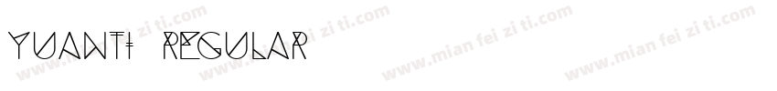yuanti regular字体转换